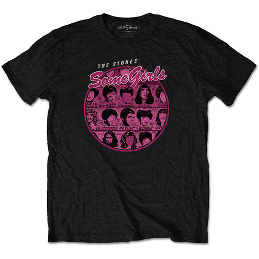 Rolling Stones Some Girls Circle Version 1 Slim Fit T-shirt Front