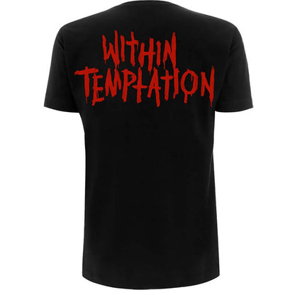 Within Temptation Purge Outline (Red Face) (Back Print) Junior Top Back