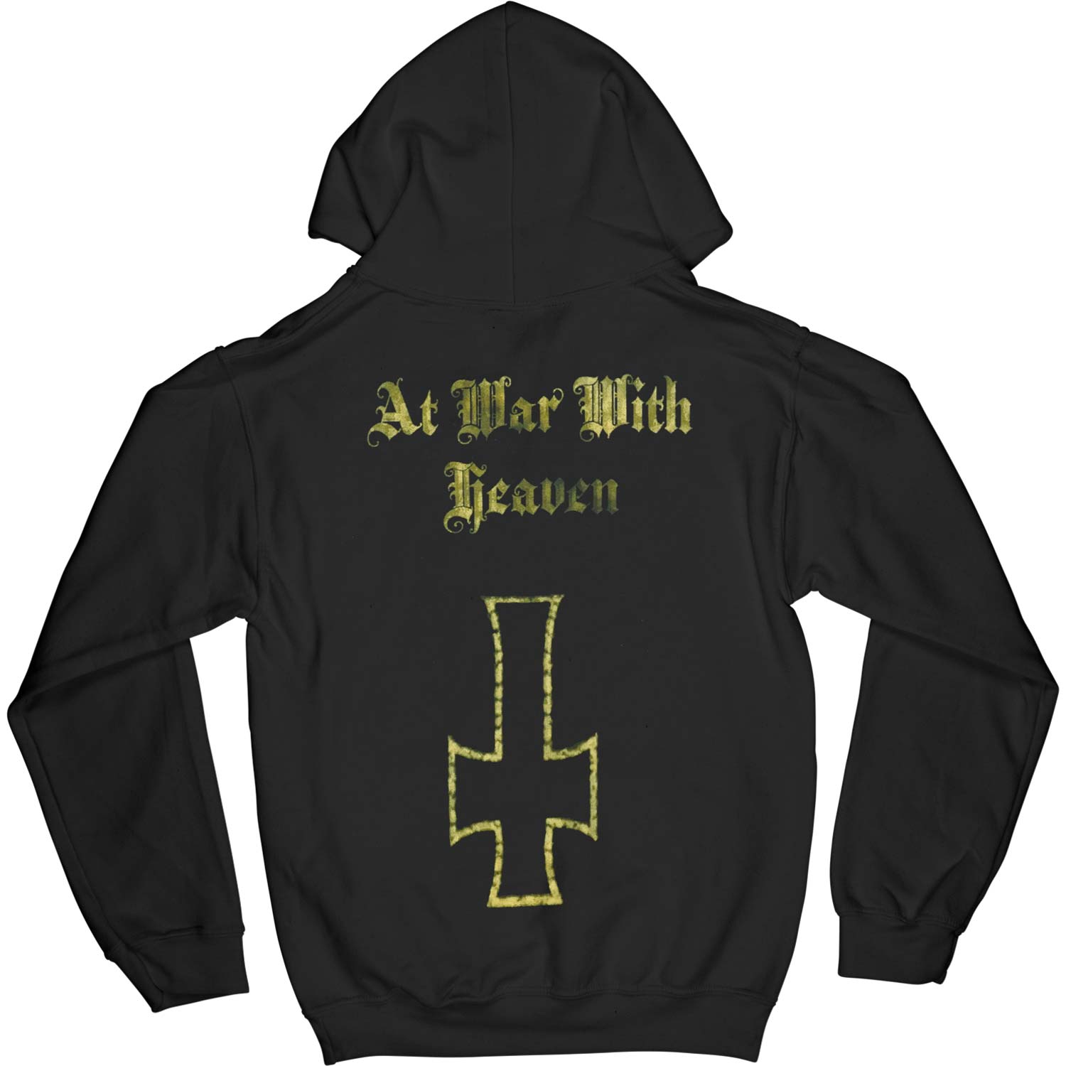 Venom Inc. Gold Star Logo At War Pullover Hooded Sweatshirt Back