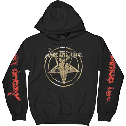 Venom Inc. Gold Star Logo At War Pullover Hooded Sweatshirt Front