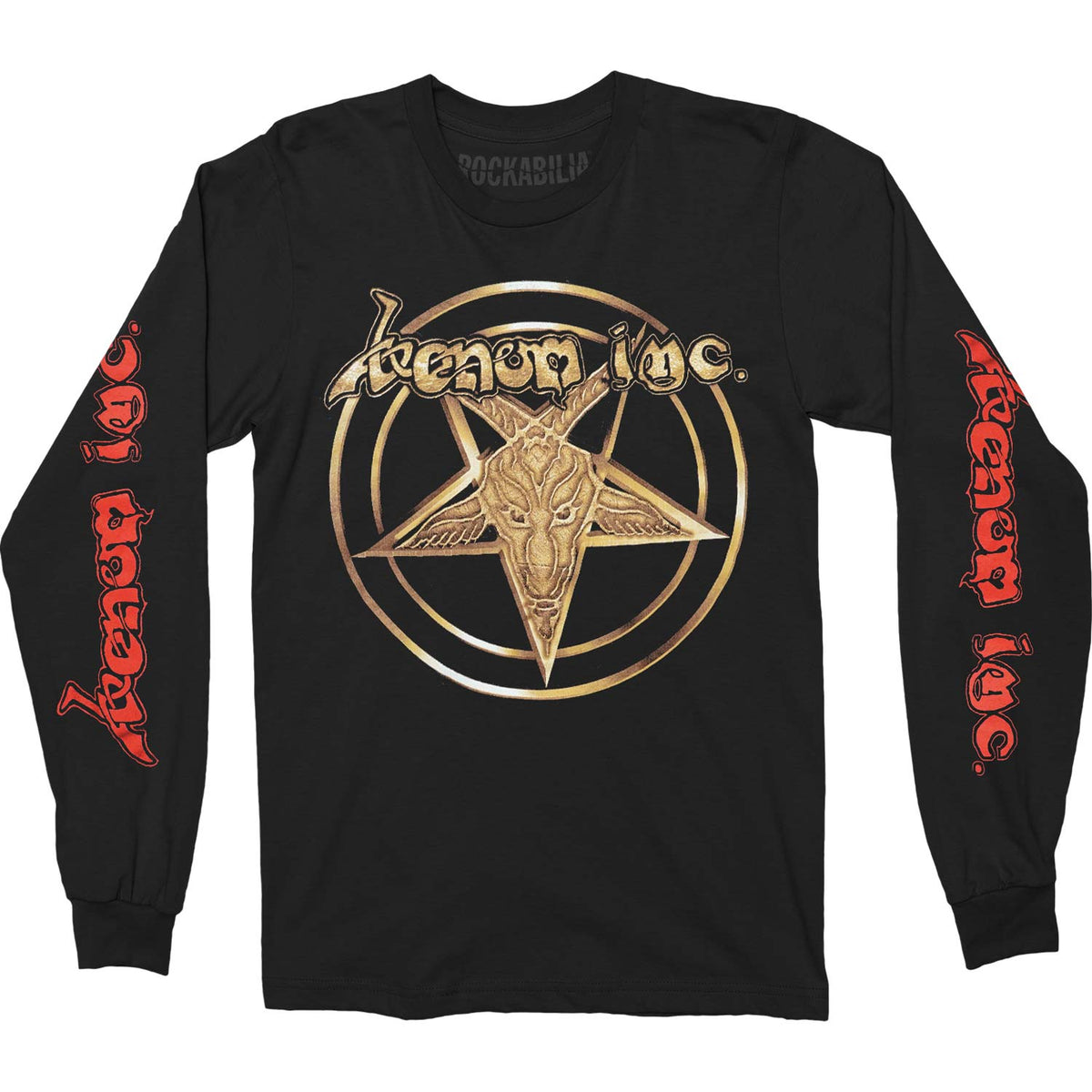 Venom Inc. Gold Star Logo At War Long Sleeve Front