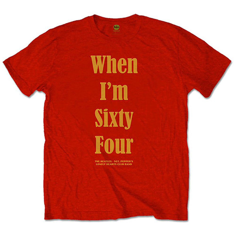 Beatles When I'm Sixty Four (Back Print) Slim Fit T-shirt Front