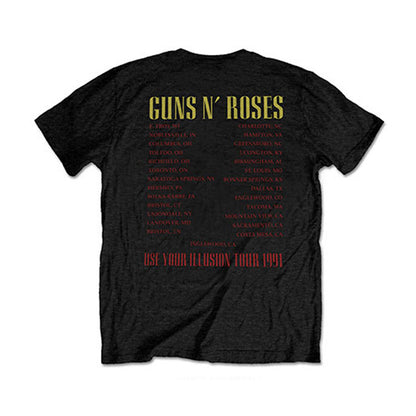 Guns N Roses Skull Circle (Back Print) T-shirt Back