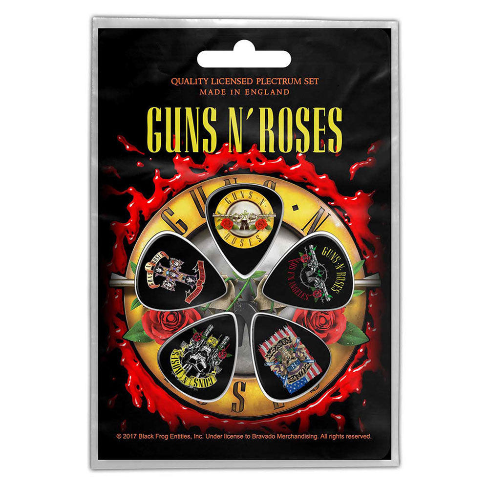 Guns N Roses Bullet Logo Guitar Pick Front