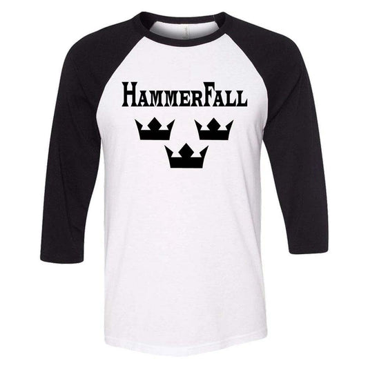 Hammerfall 3 Crowns Raglan Baseball Jersey Front