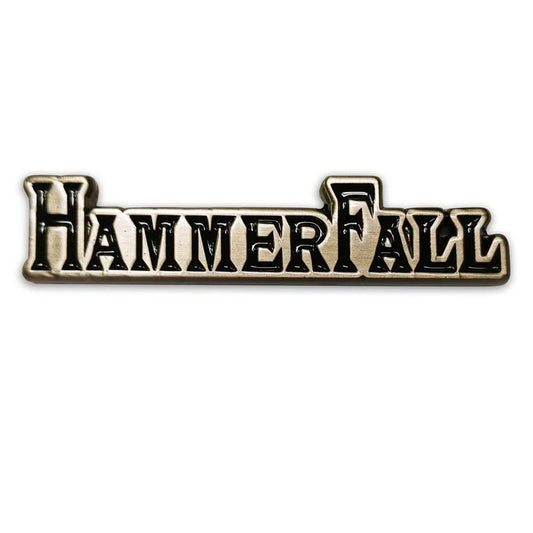 Hammerfall Logo Silver Pin Pewter Pin Badge