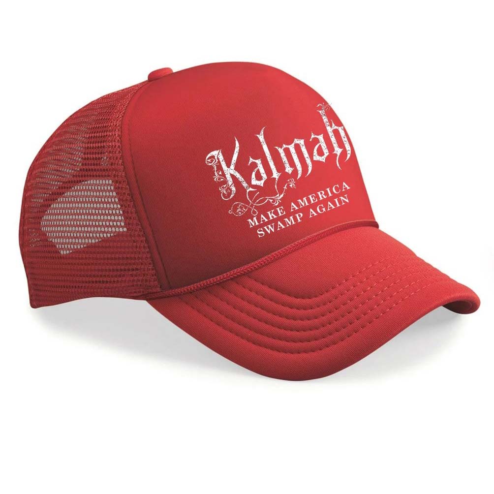 Kalmah Make America Swamp Again Trucker Hat Trucker Cap Back