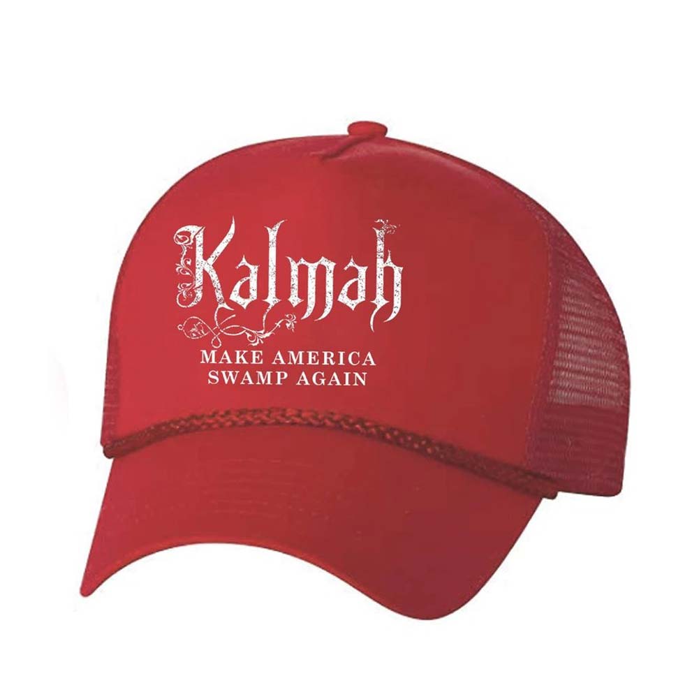 Kalmah Make America Swamp Again Trucker Hat Trucker Cap Front
