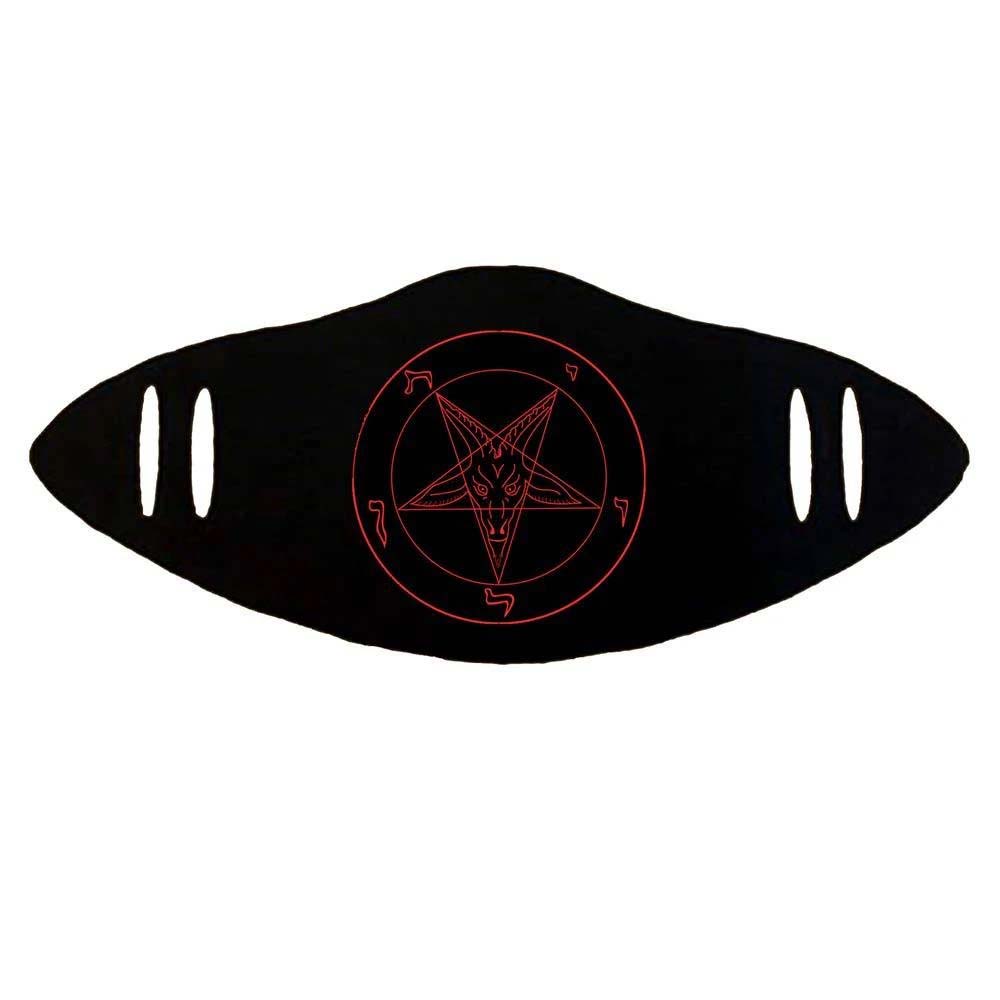 Novelty Noveltee Pentagram Facemask Face Mask Front