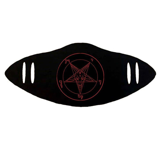 Novelty Noveltee Pentagram Facemask Face Mask Front