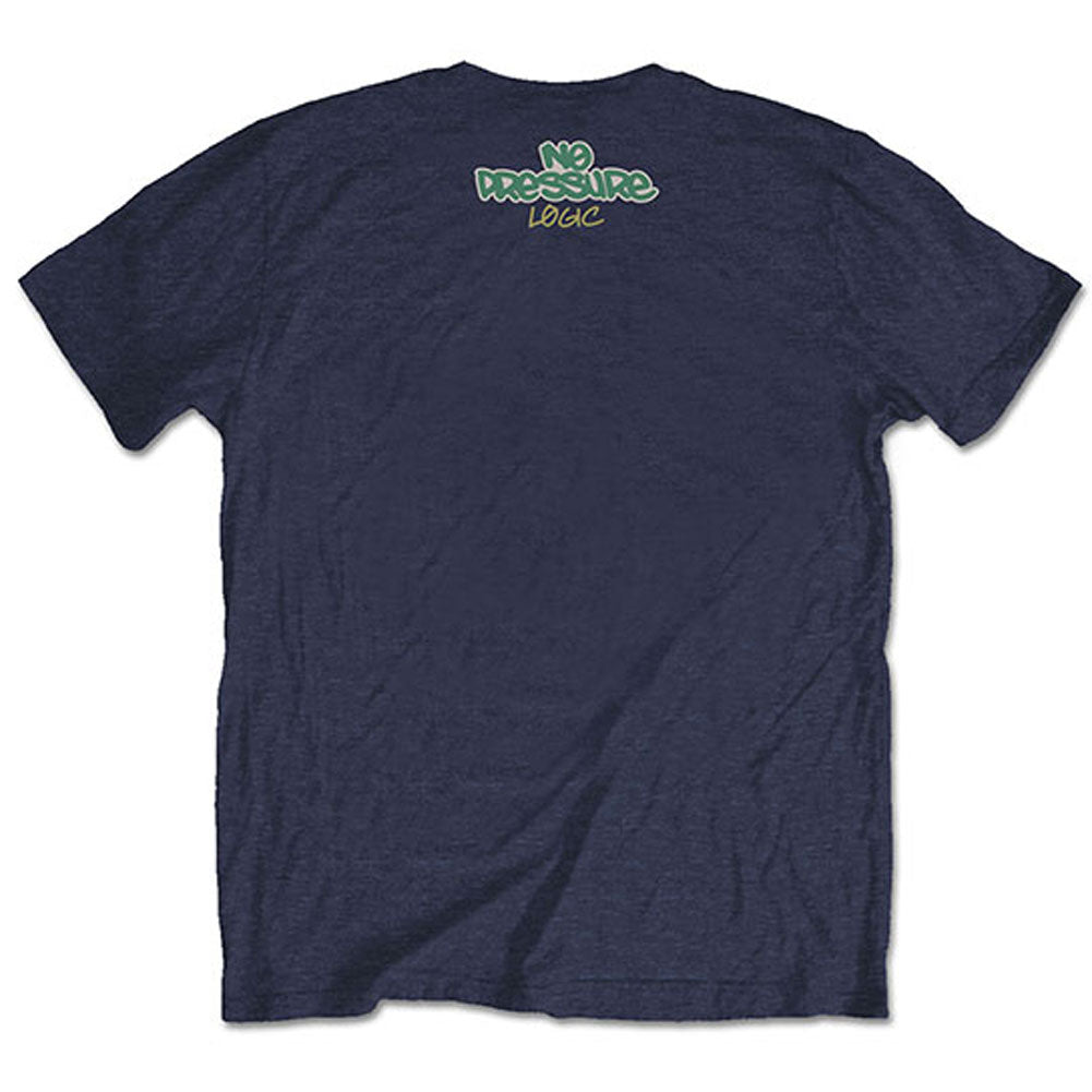 Logic Wavy (Back Print) Slim Fit T-shirt Back