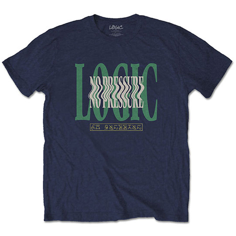 Logic Wavy (Back Print) Slim Fit T-shirt Front