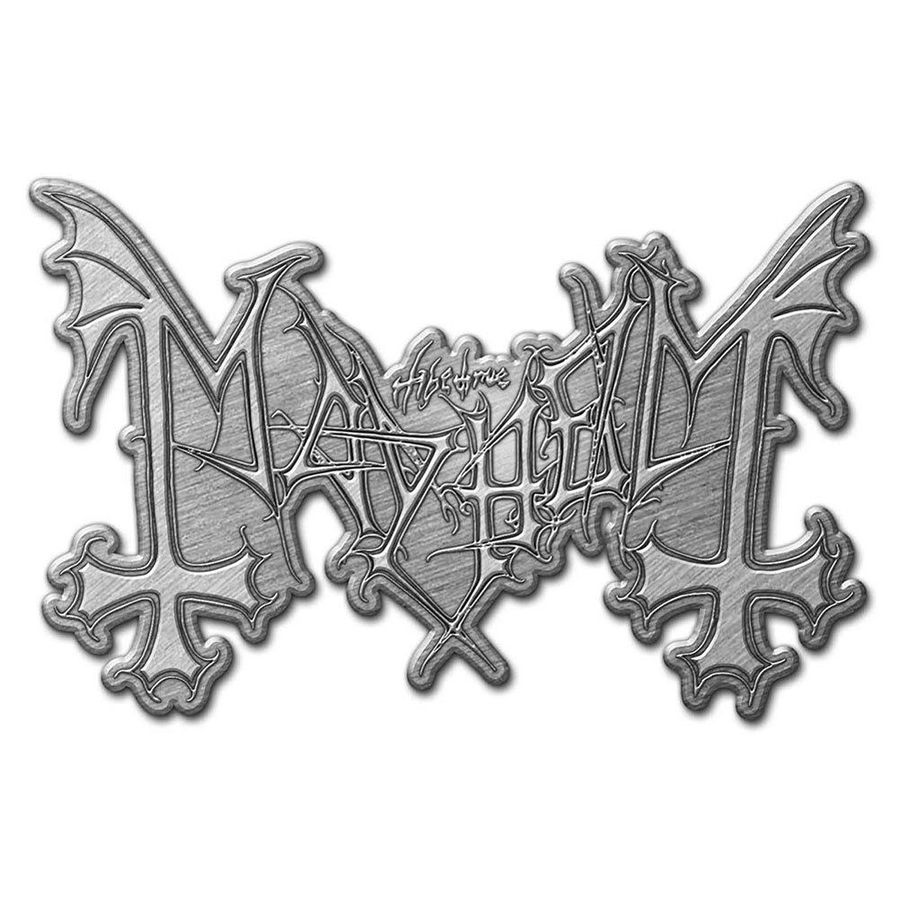 Mayhem Logo (Retail Pack) Pewter Pin Badge Front