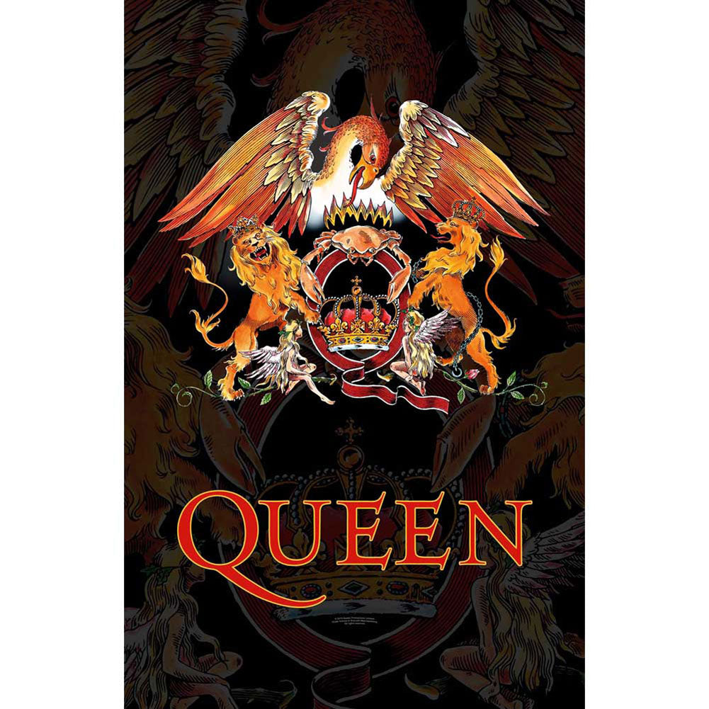 Queen Crest Poster Flag Front