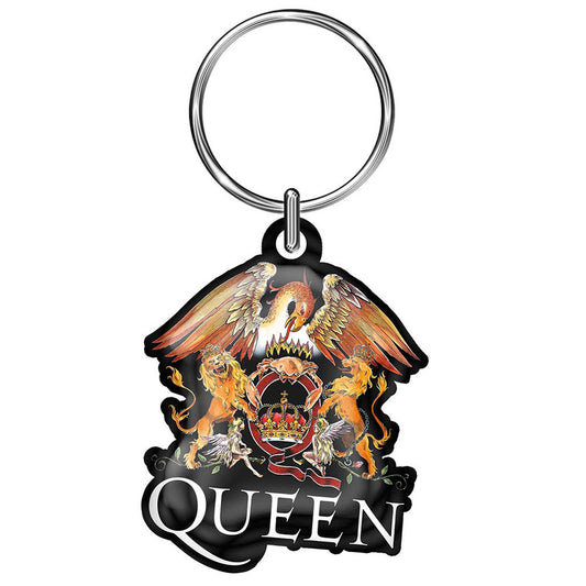 Queen Crest (Die-cast Relief) Metal Key Chain Front