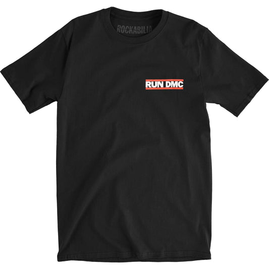 Run DMC Rap Invasion (Back Print) Slim Fit T-shirt Front