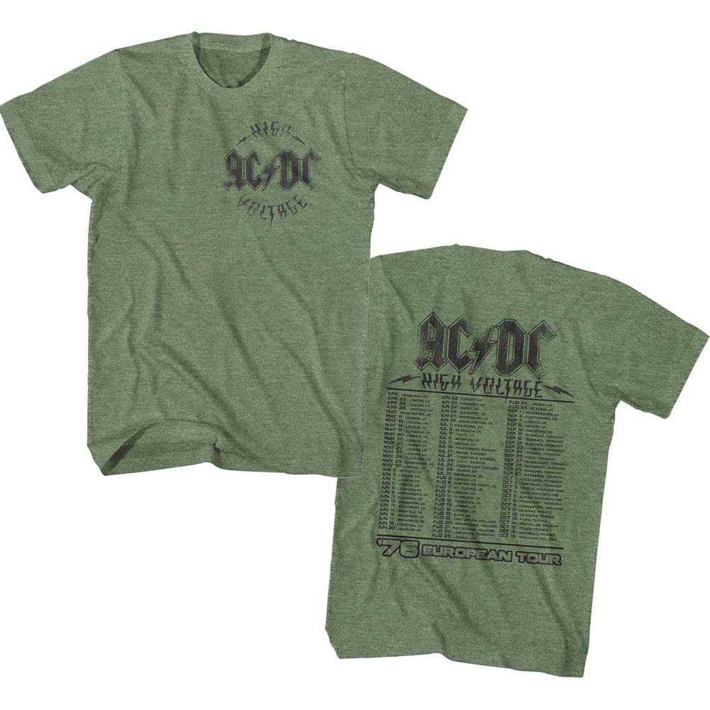AC/DC Hv 76 Tour T-shirt Front