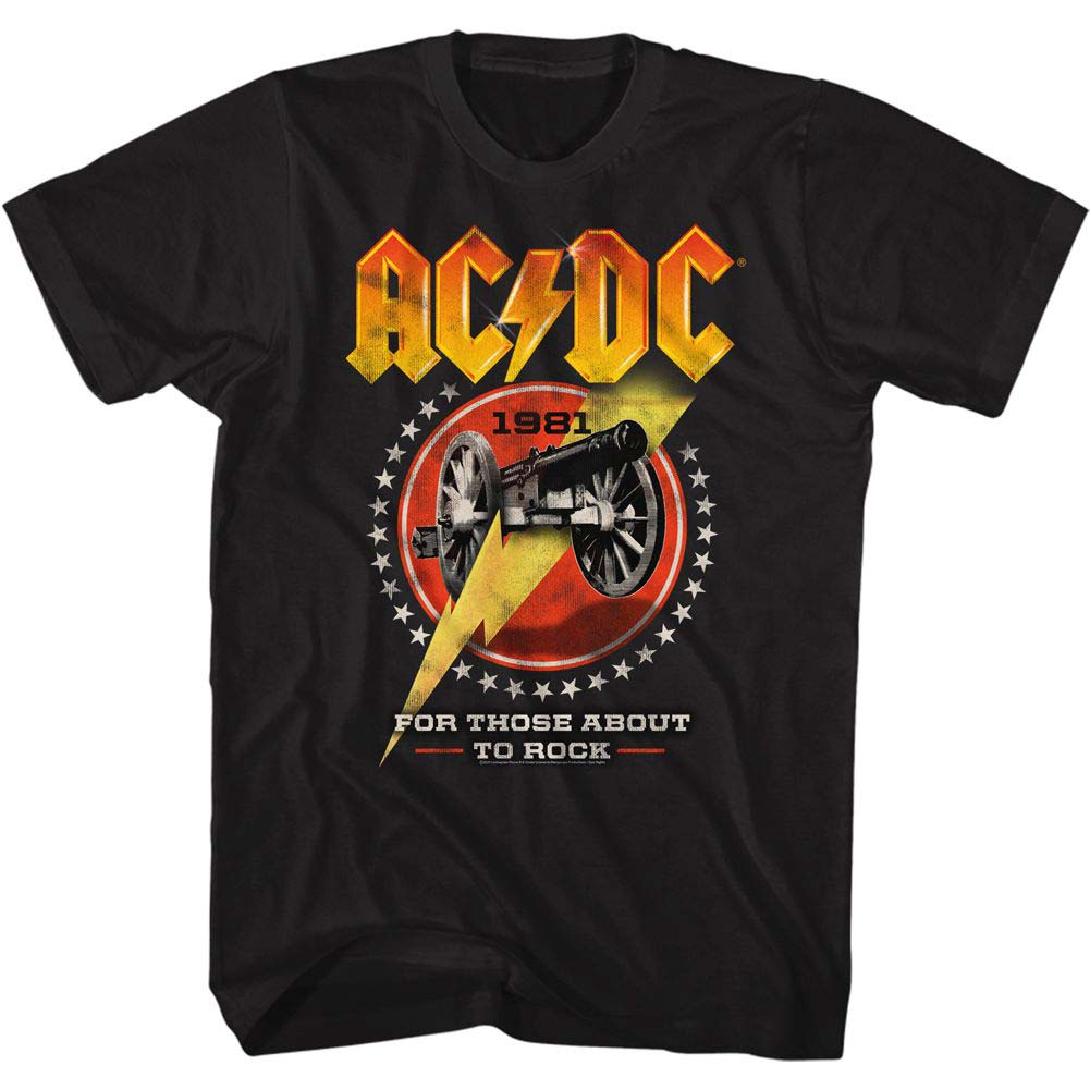 AC/DC Cannon Lightning T-shirt Front