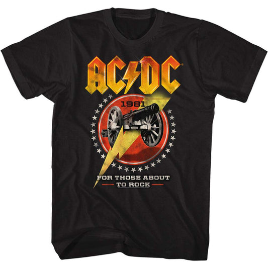 AC/DC Cannon Lightning T-shirt Front