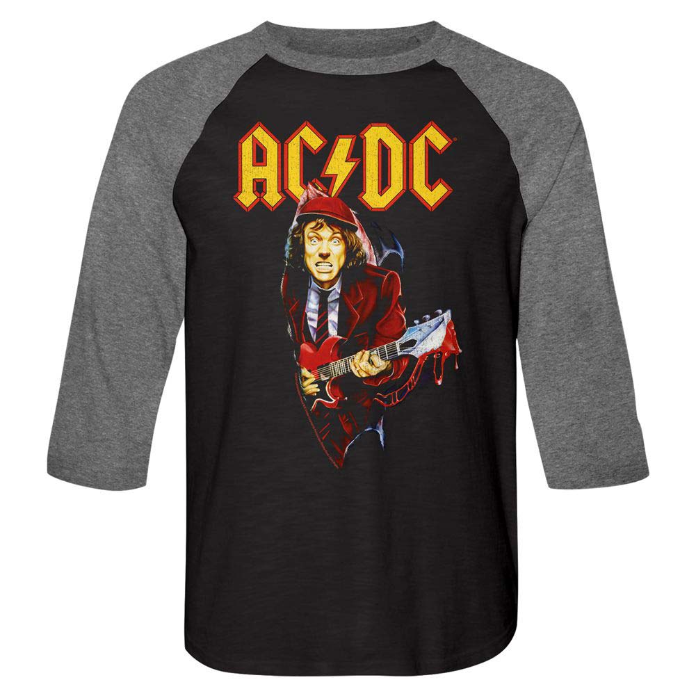 AC/DC Guitar Drip Baseball Jersey Front
