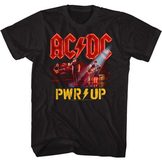 AC/DC Pwrup Band Photo T-shirt Front