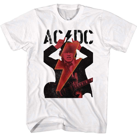 AC/DC Angus Horns & Bolt T-shirt Front