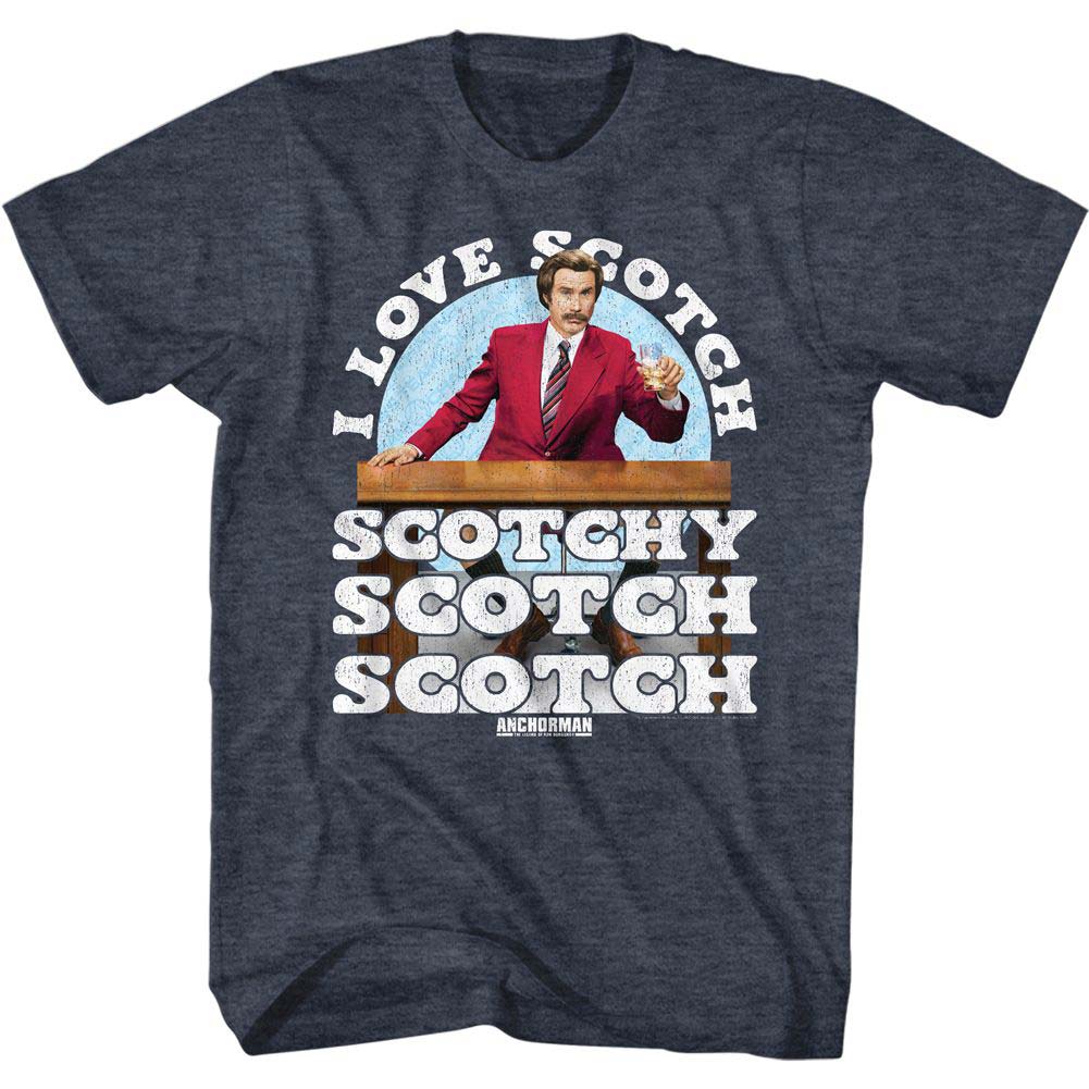 Anchorman I Love Scotch T-shirt Front