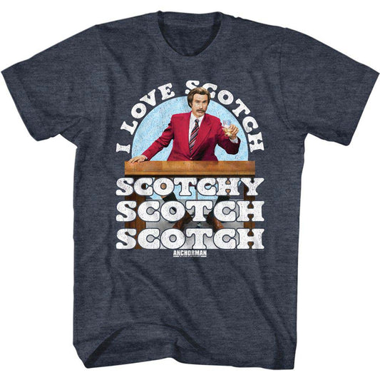 Anchorman I Love Scotch T-shirt Front