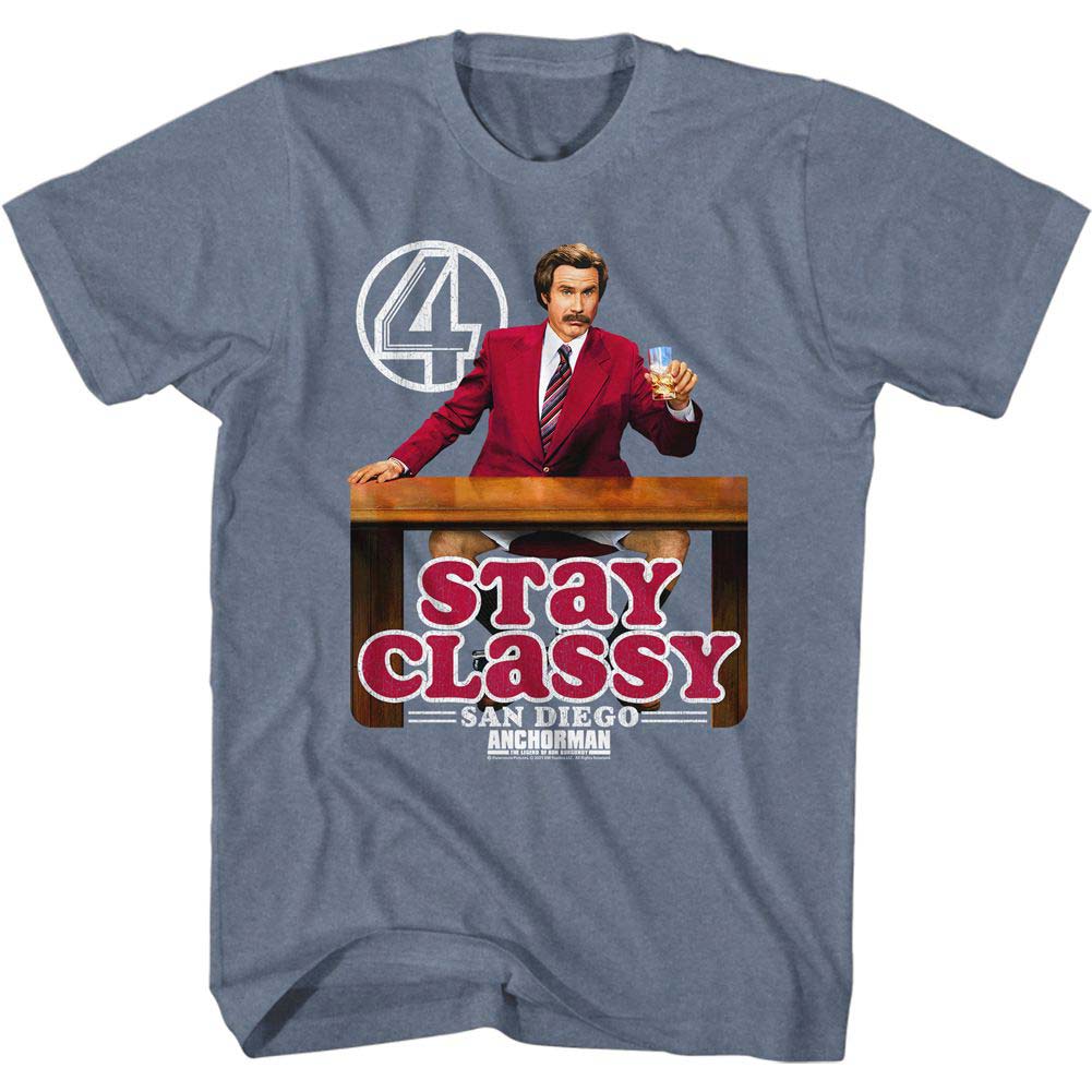 Anchorman Stay Classy Logo T-shirt Front