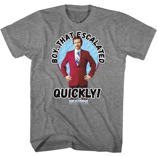 Anchorman Escalated Quickly T-shirt Front