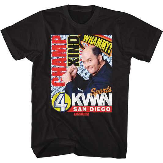 Anchorman Champ Kind Dark T-shirt Front
