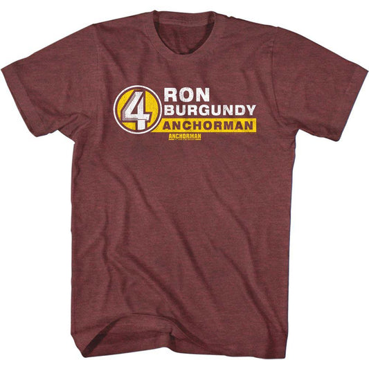 Anchorman R. Burg. Name Tag T-shirt Front