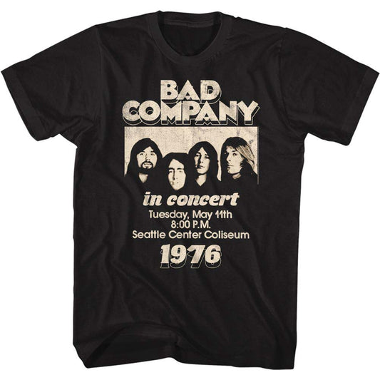 Bad Company In Concert 76 T-shirt Front