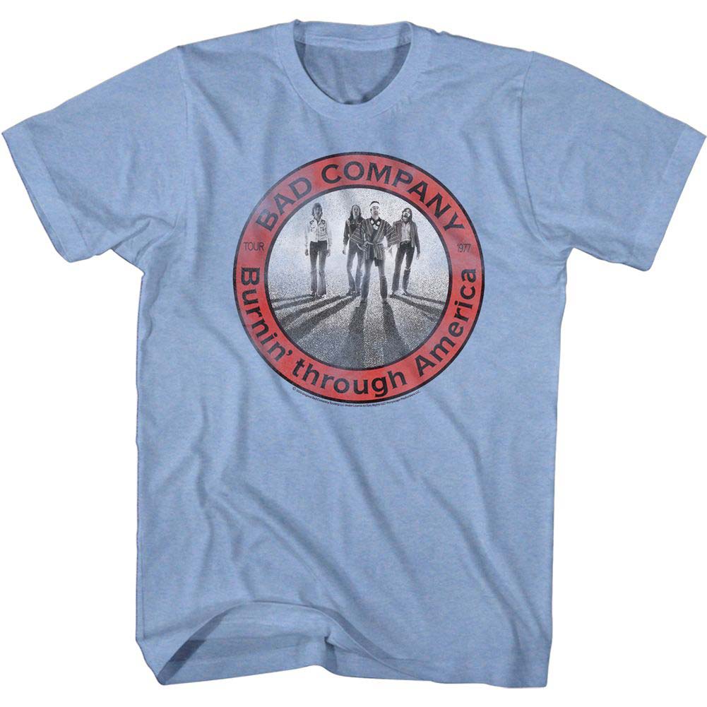 Bad Company Burning Circle T-shirt Front