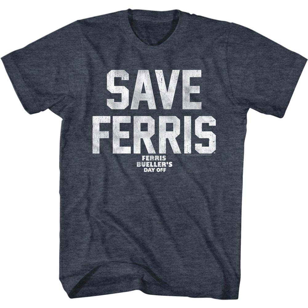 Ferris Beullers Day Off Save Ferris Wht Ink T-shirt Front
