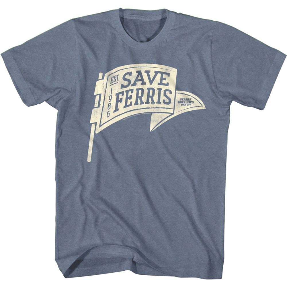 Ferris Beullers Day Off Save Ferris Penant T-shirt Front
