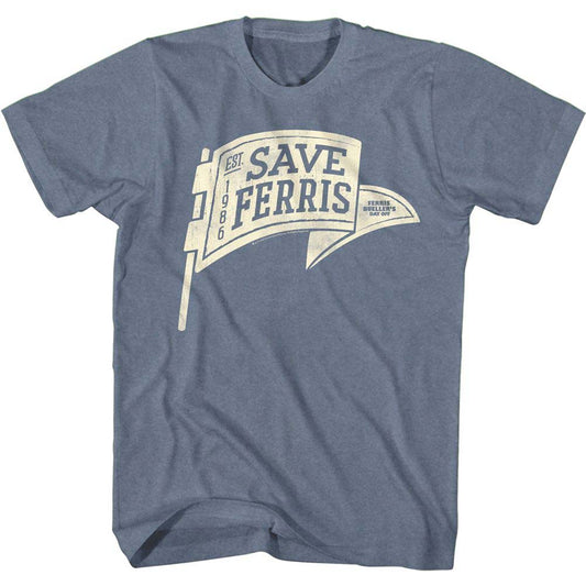 Ferris Beullers Day Off Save Ferris Penant T-shirt Front