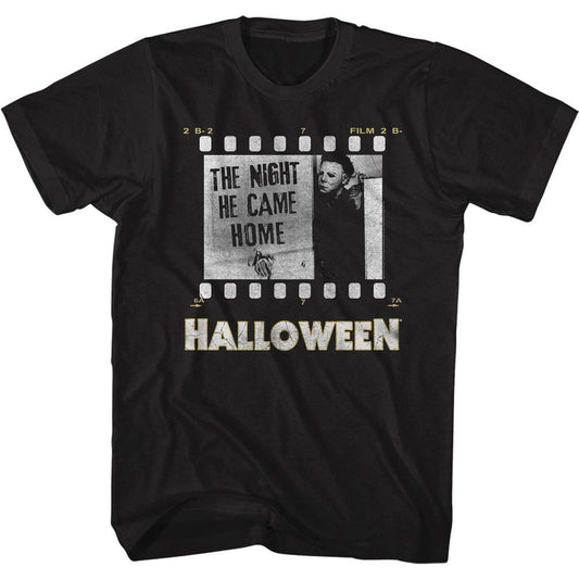 Halloween Film Strip-no Knife T-shirt Front