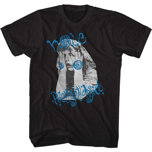 Hole Girl Covering Face T-shirt Front