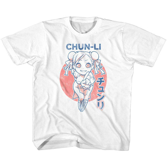 Street Fighter Cutesy Chun-li Kids Childrens T-shirt Front