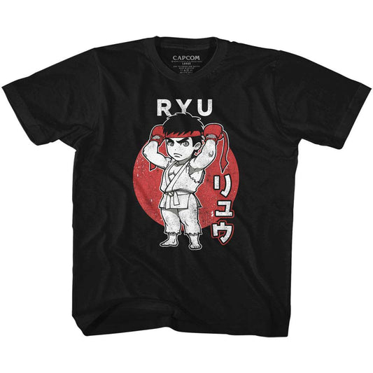 Street Fighter Chibi Ryu Youth T-shirt Front