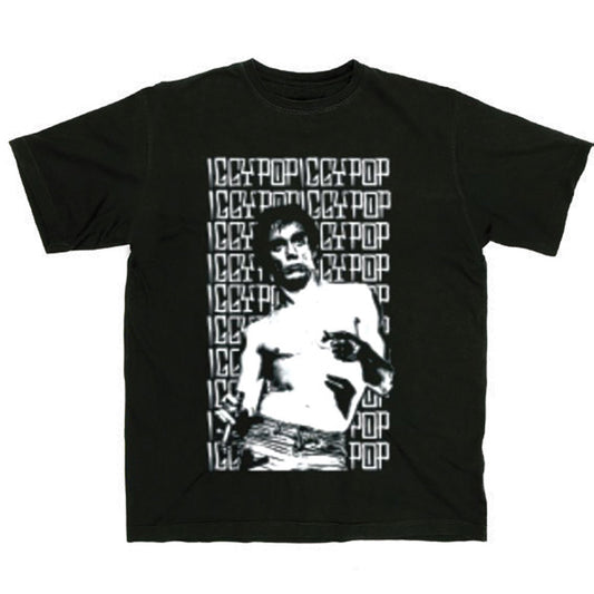 Iggy Pop Clipped T-shirt Front