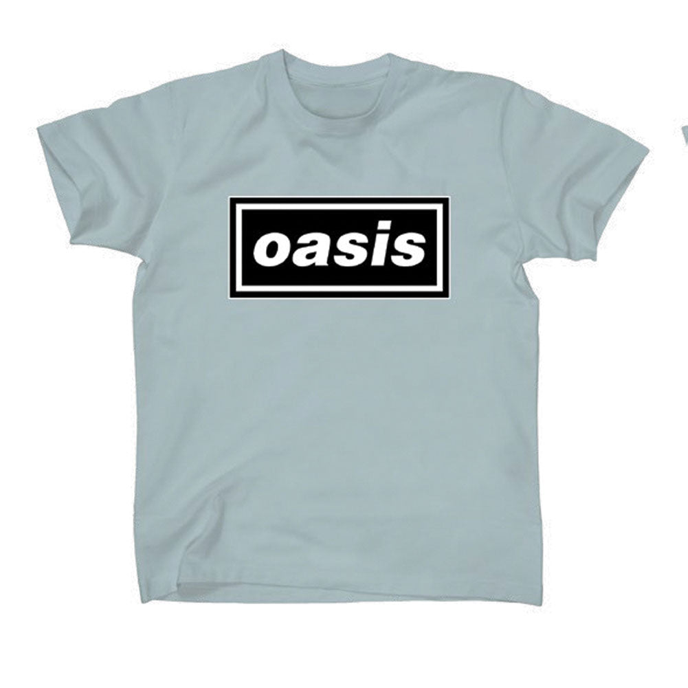 Oasis Logo On Blue Slim Fit T-shirt Front