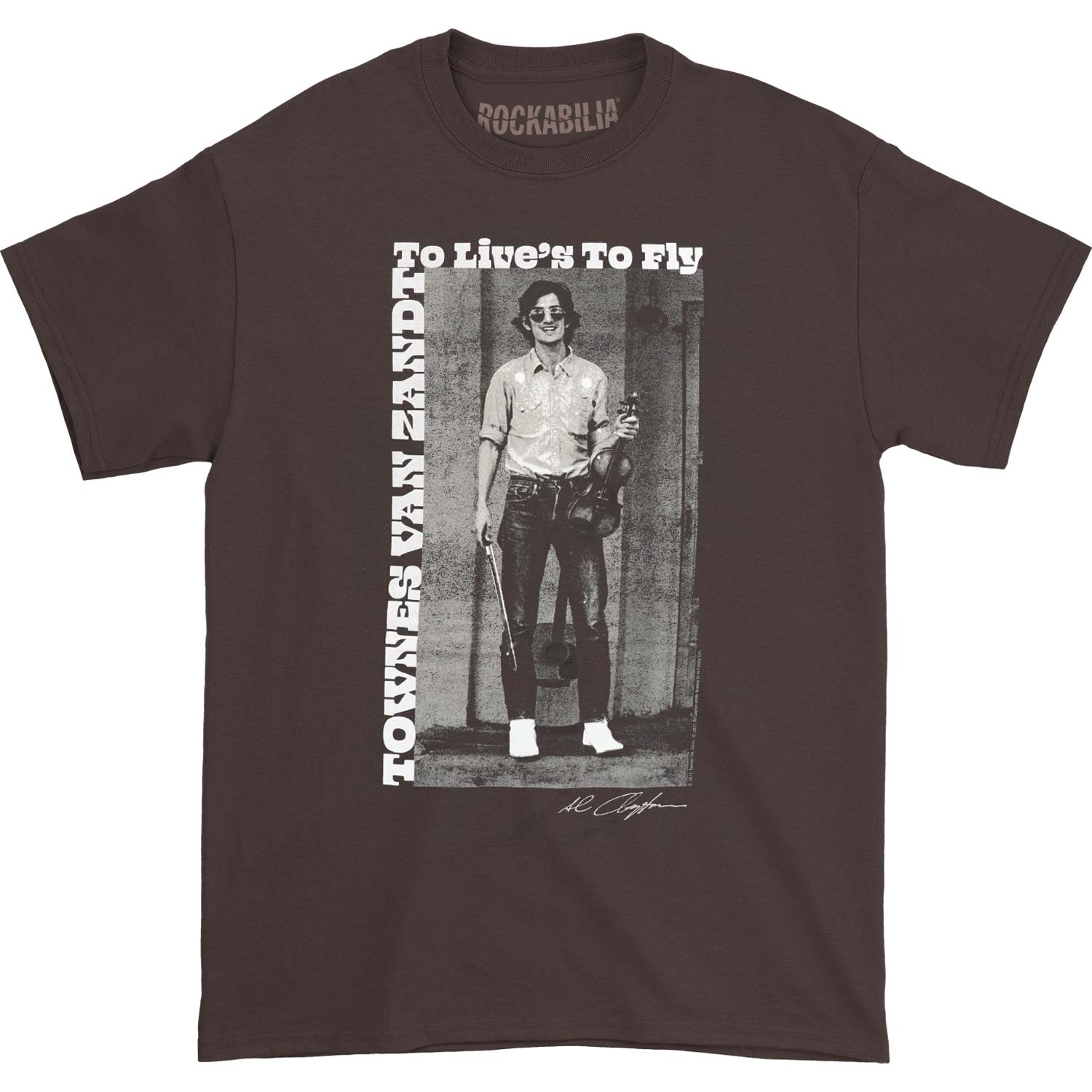 Townes Van Zandt To Live's To Fly T-shirt Front