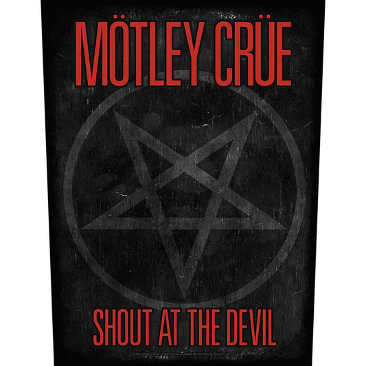 Motley Crue Shout At The Devil Pentagram Back Patch Front