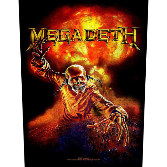 Megadeth Nuclear Back Patch Front