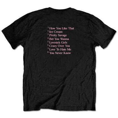 BlackPink The Album Track list (Back Print) Slim Fit T-shirt Back