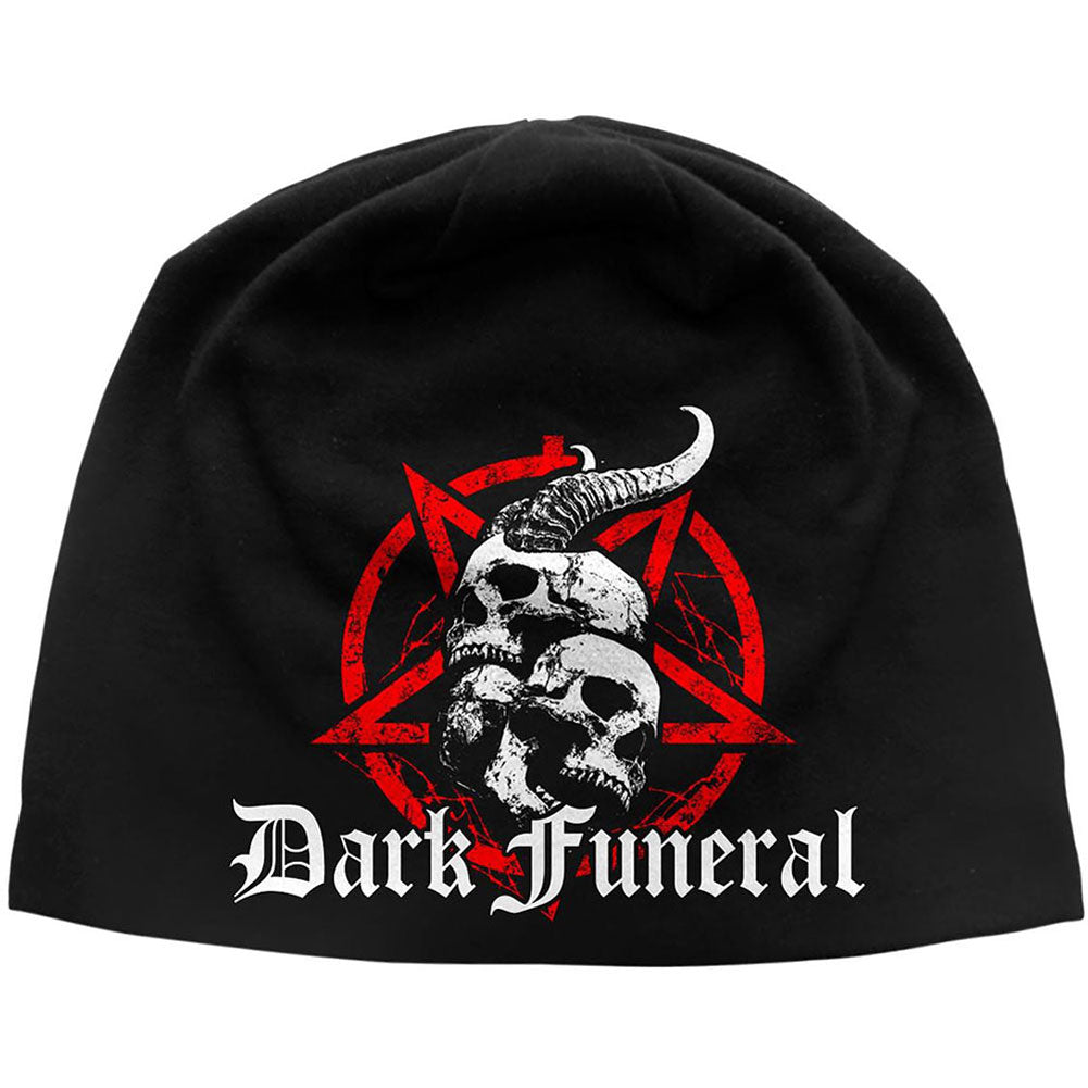Dark Funeral Skulls & Pentagram Beanie Front