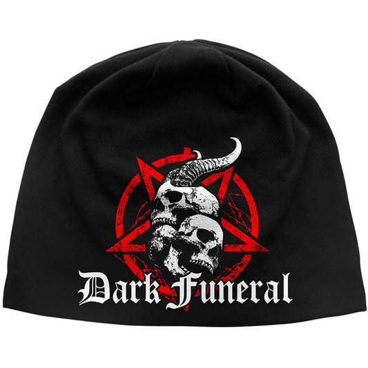 Dark Funeral Skulls & Pentagram Beanie Front
