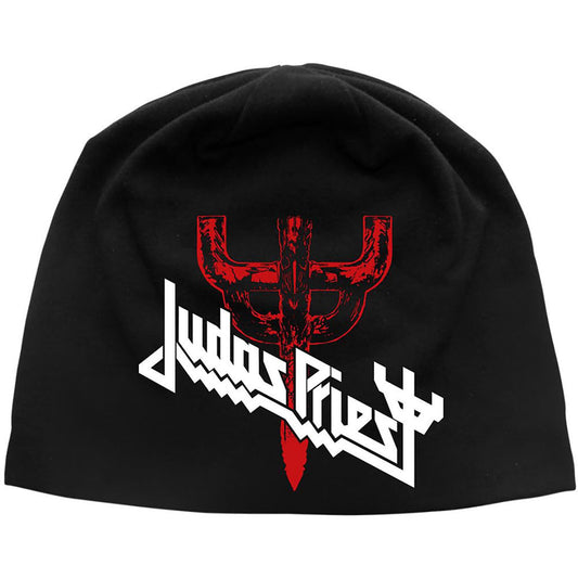 Judas Priest Logo & Fork Beanie Front